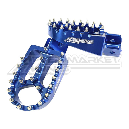 Aftermarket Minis - Yamaha PW50 Billet Aluminum Foot Pegs Blue