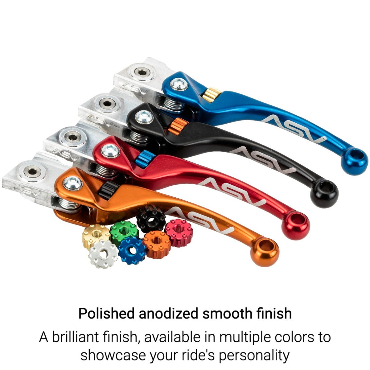 ASV F4 Lever Reach Adjust Dial Colors
