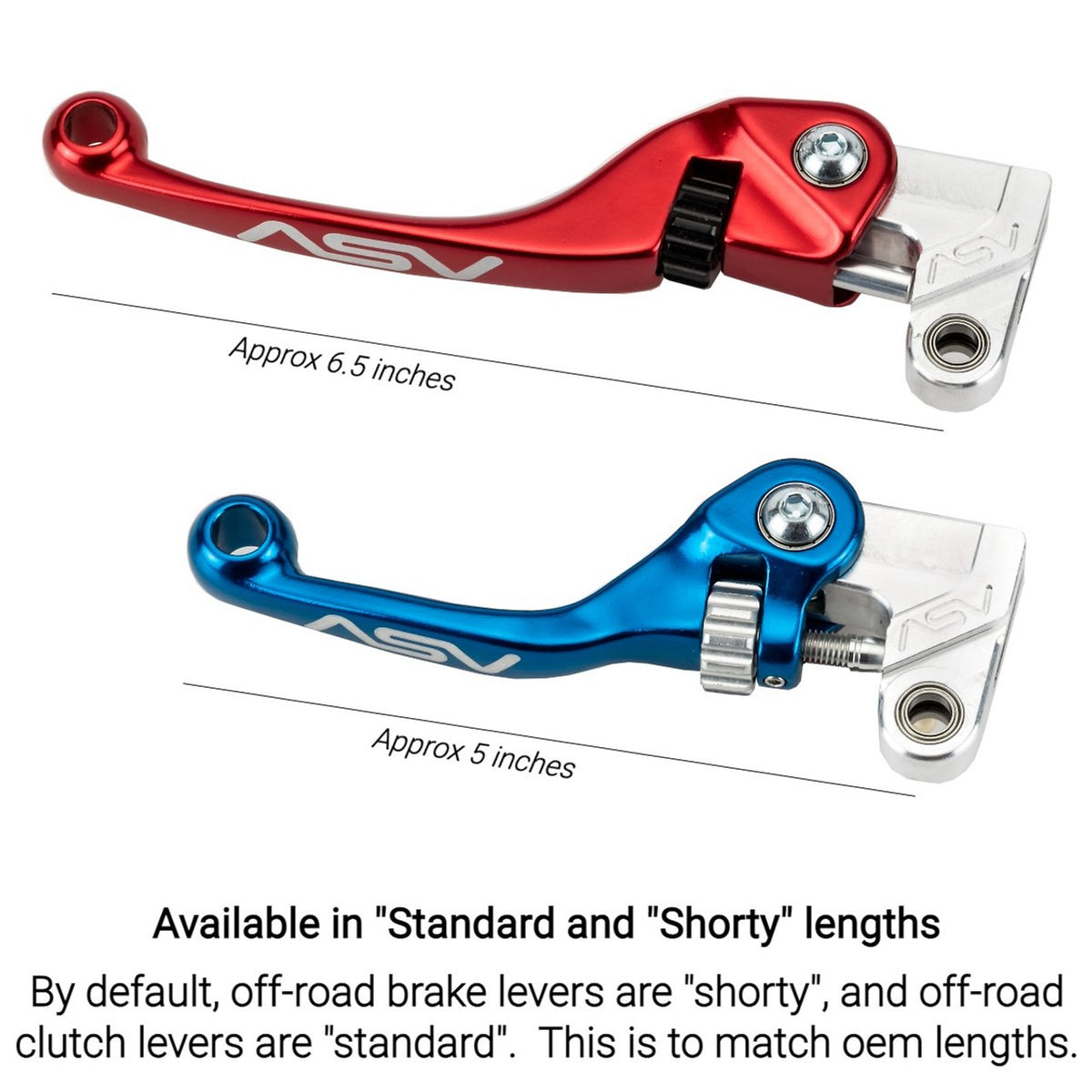 ASV F4 Standard & Shorty Length Levers Options