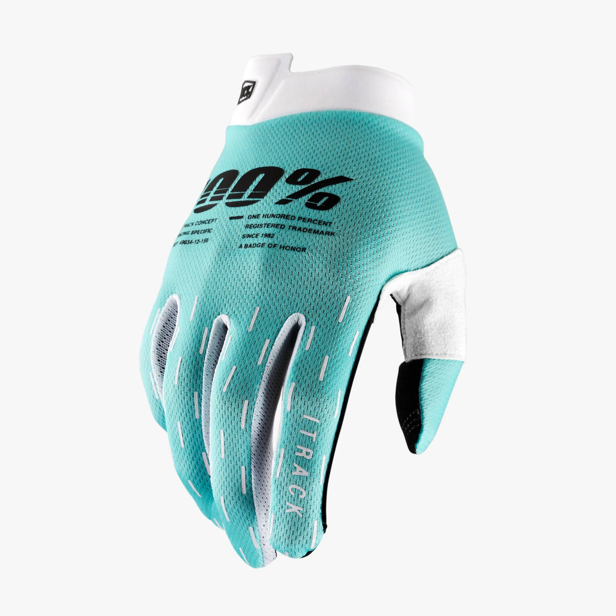 100% iTRACK Moto Glove - Aqua