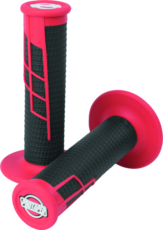 ProTaper Clamp On 1/2 Waffle Grips - Red/Black - ProTaper