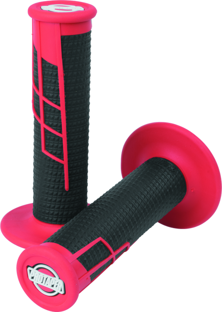 ProTaper Clamp On 1/2 Waffle Grips - Red/Black - ProTaper