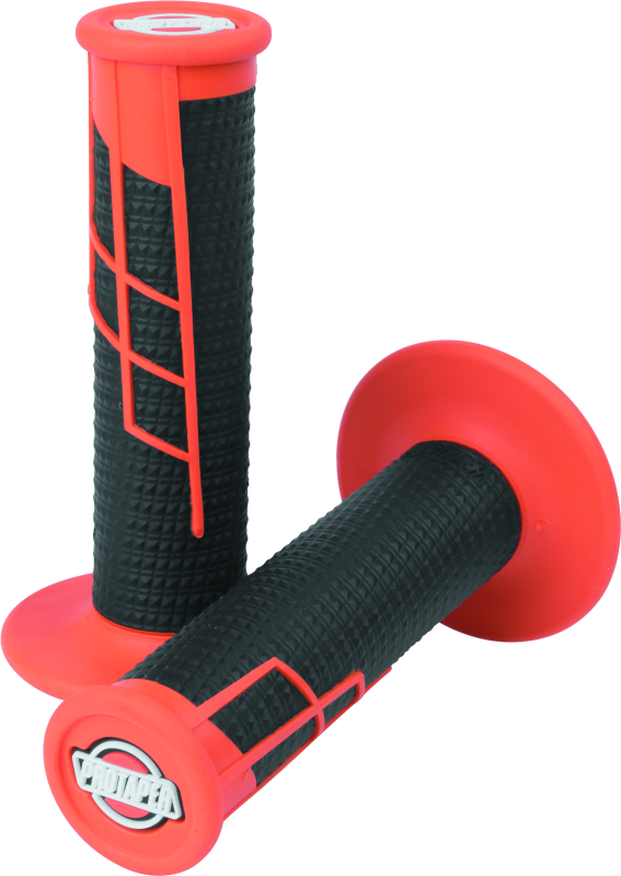 ProTaper Clamp On 1/2 Waffle Grips - Orange/Black - ProTaper