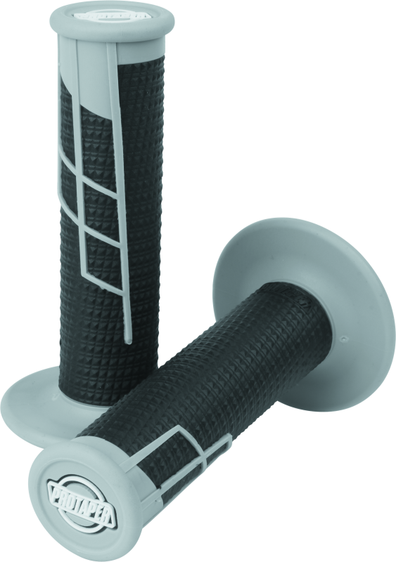 ProTaper Clamp On 1/2 Waffle Grips - Grey/Black - ProTaper