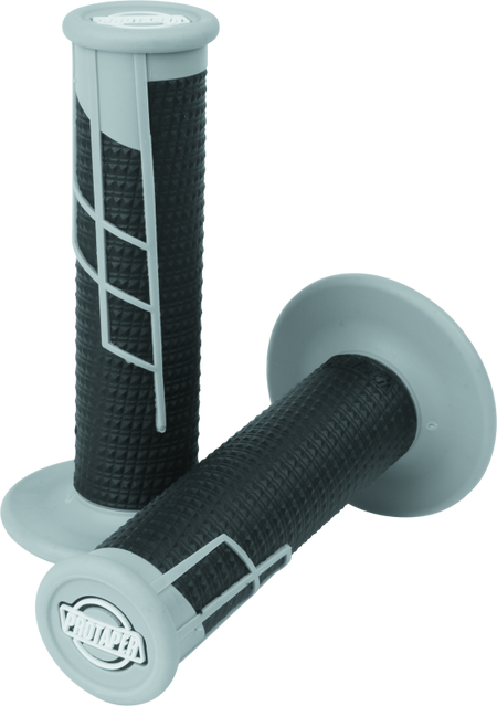 ProTaper Clamp On 1/2 Waffle Grips - Grey/Black - ProTaper