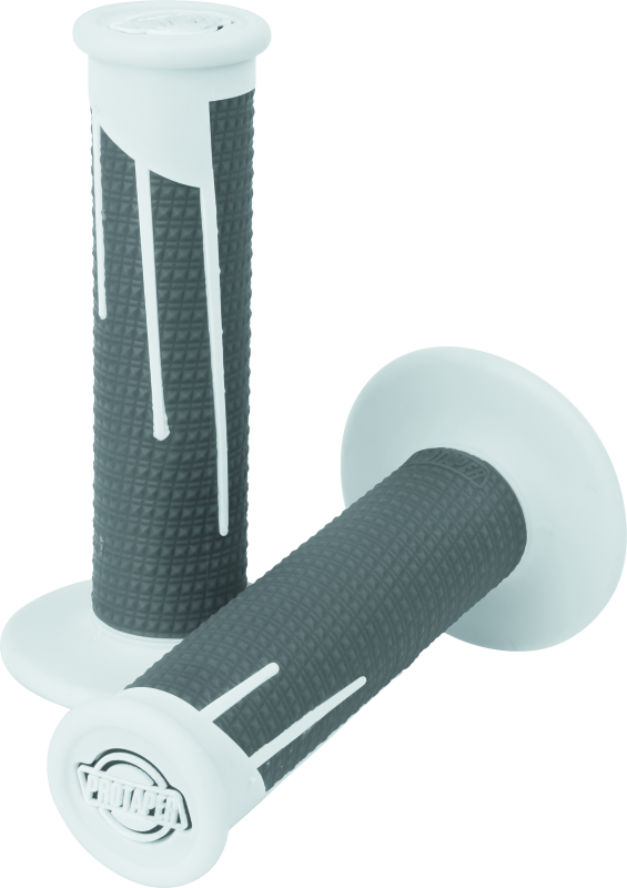 ProTaper Full Diamond Clamp On Grips - White / Dark Grey - ProTaper