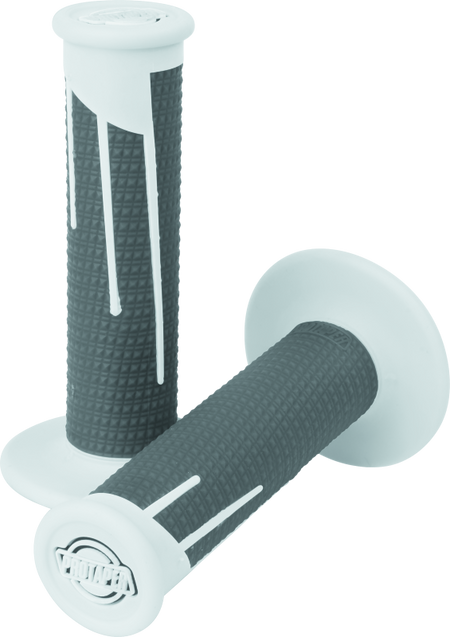 ProTaper Full Diamond Clamp On Grips - White / Dark Grey - ProTaper