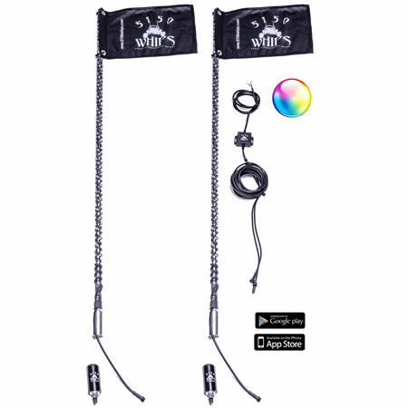 5150 Whips -  187 LED Whips - Pair
