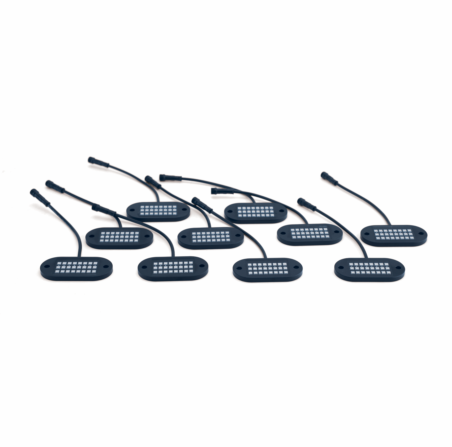 5150 Whips 187 Style Rock Lights 10 Pods