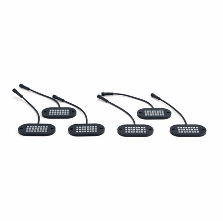 5150 Whips 187 Style Rock Lights 6 Pods