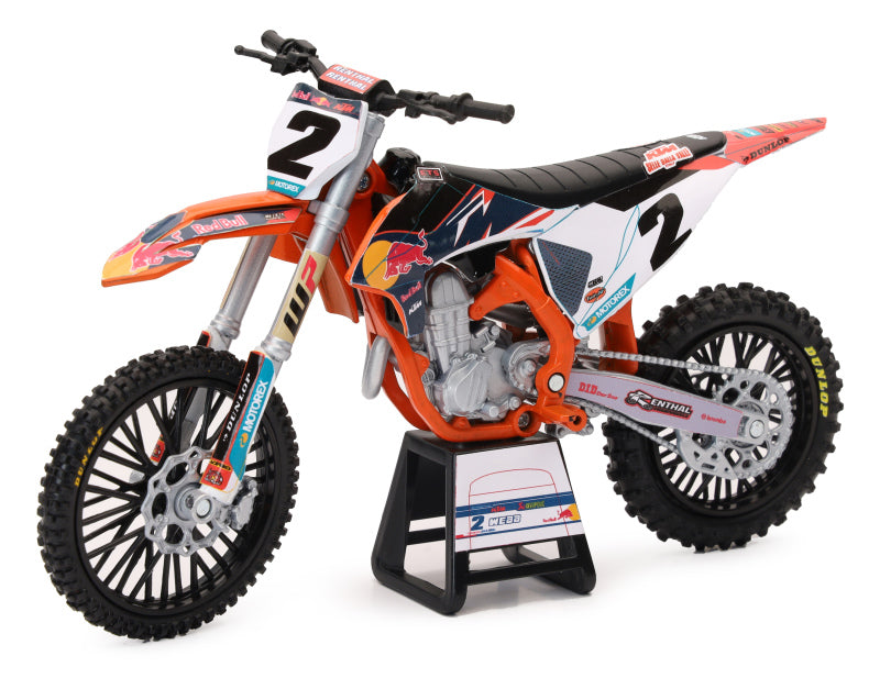 Cooper Webb Red Bull KTM 450 SX-F 1:12 Dirt Bike Die Cast