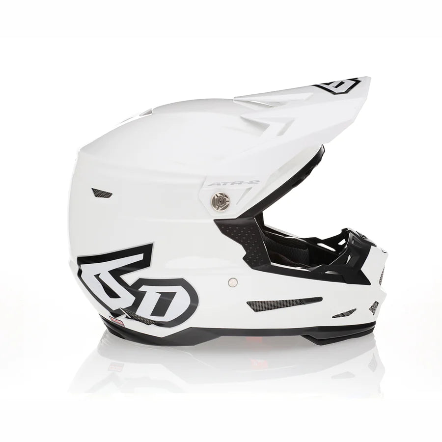 6D ATR-2 Solid Helmet - Gloss White