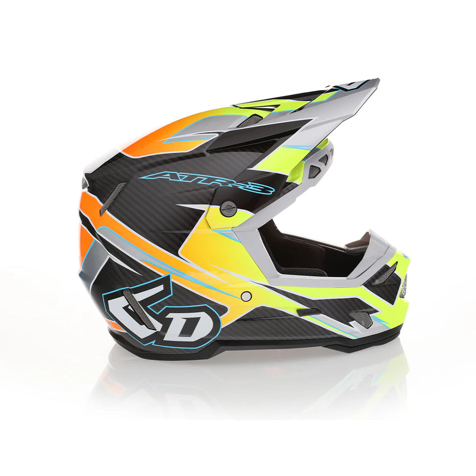 6D ATR-3 Helmet - Reflex Gloss Neon Yellow