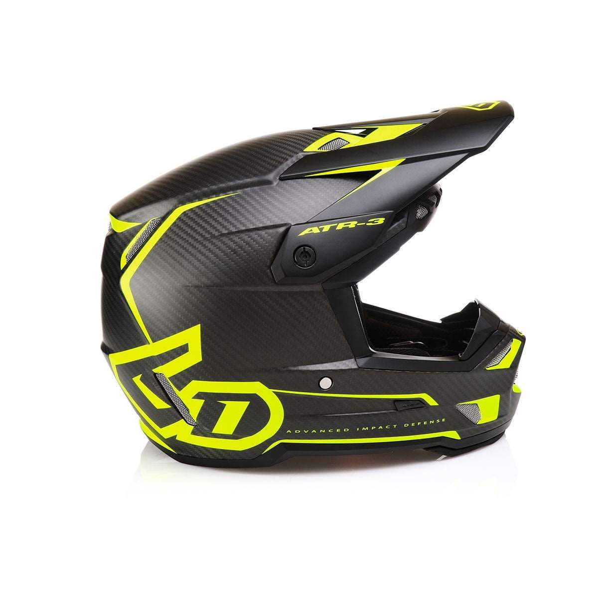 6D ATR-3 Nova Helmet - Matte Yellow Carbon