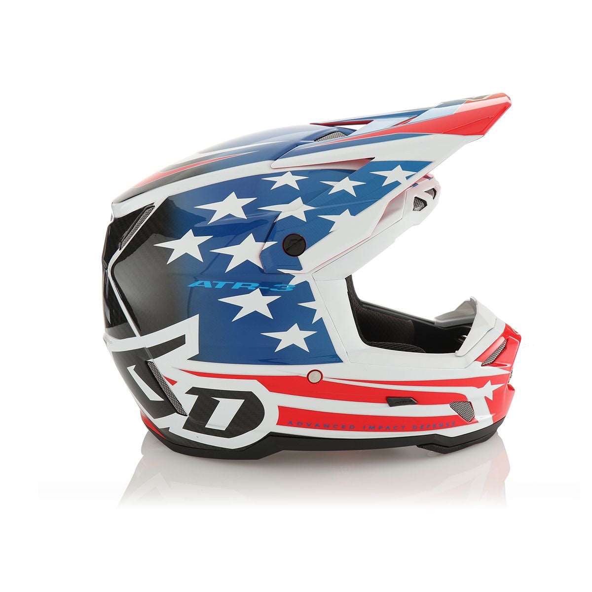 6D ATR-3 Patriot Helmet - Gloss Red / White / Blue