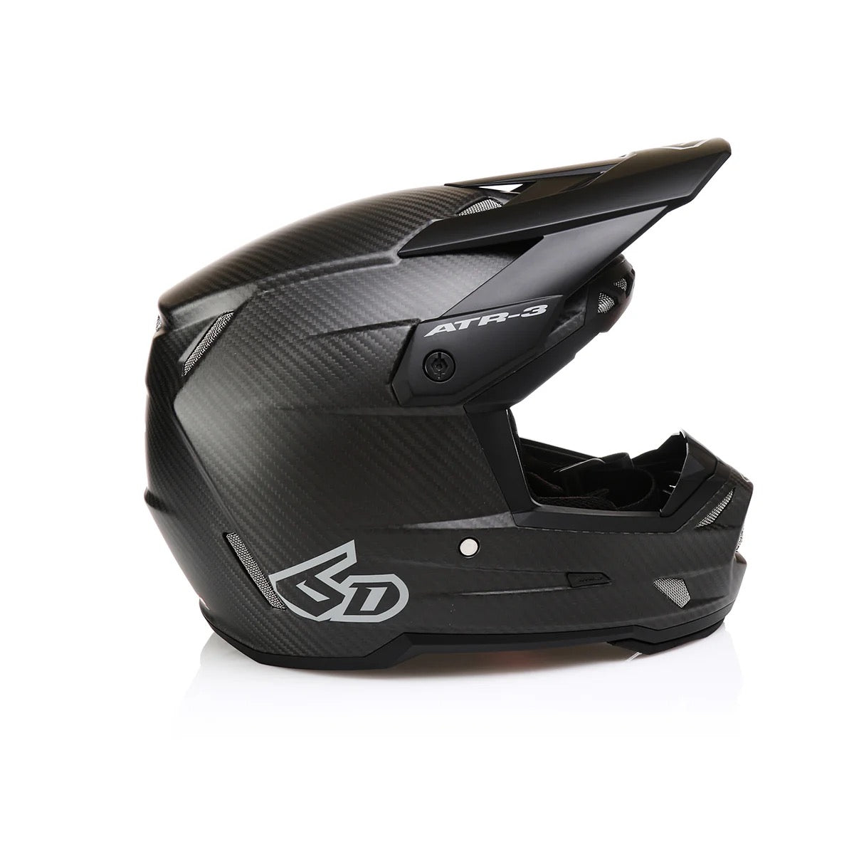 6D ATR-3 Solid Helmet - Matte Black Carbon