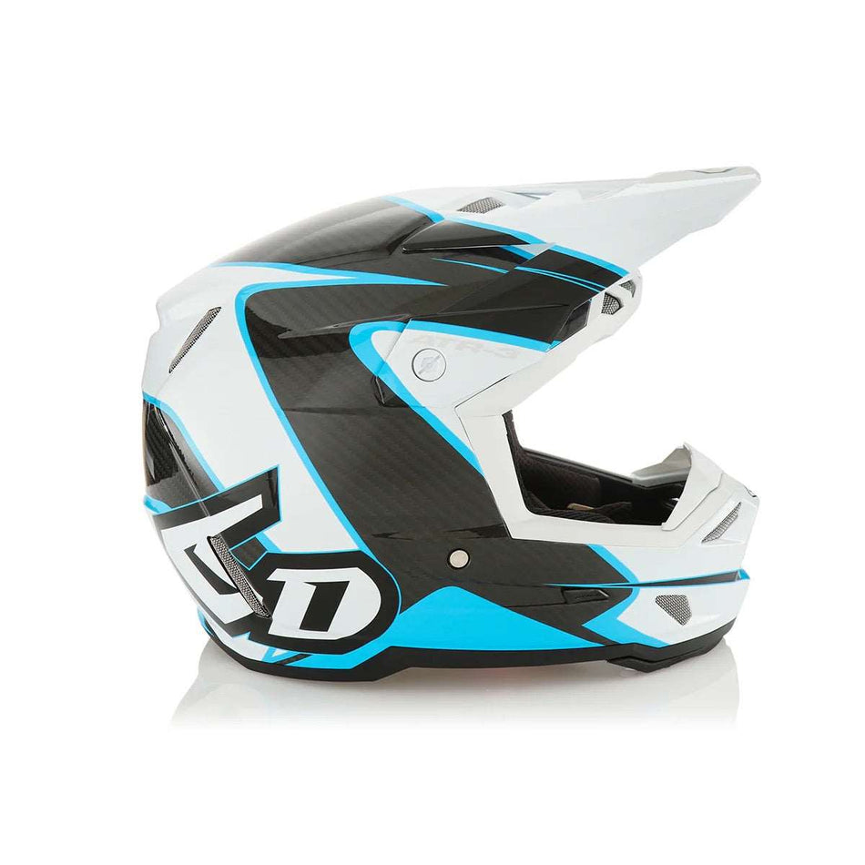 6D ATR-3 Wave Helmet Small Cyan/White