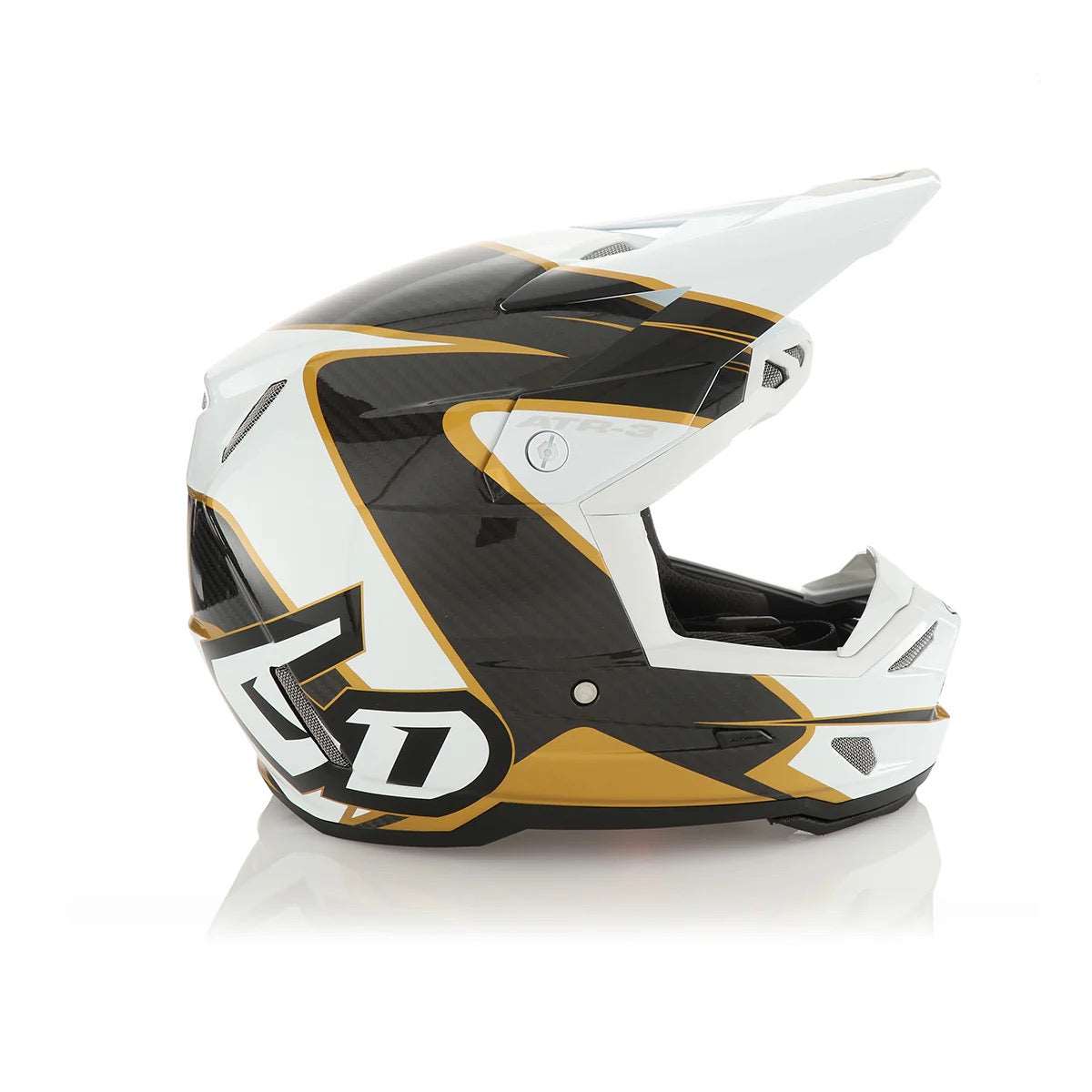 6D ATR-3 Wave Helmet - Gloss Gold White
