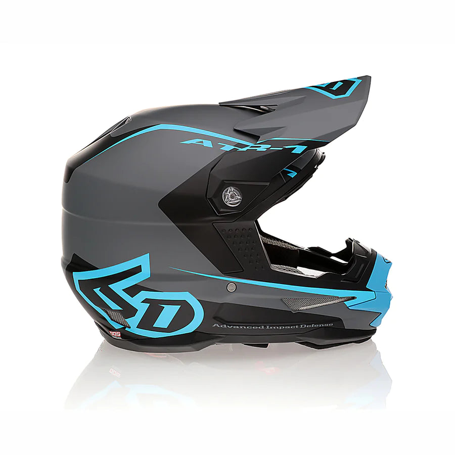 6D Helmets ATR-1 Stealth Helmet - Cyan