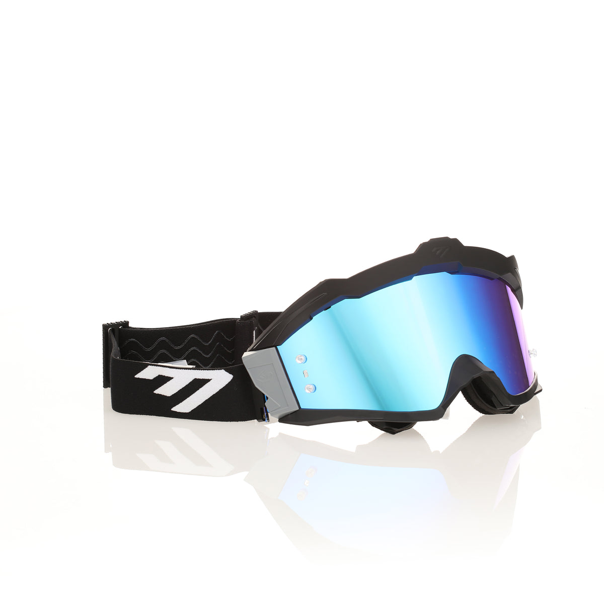 6D MAX R Goggle - Black/Grey & Blue Mirror