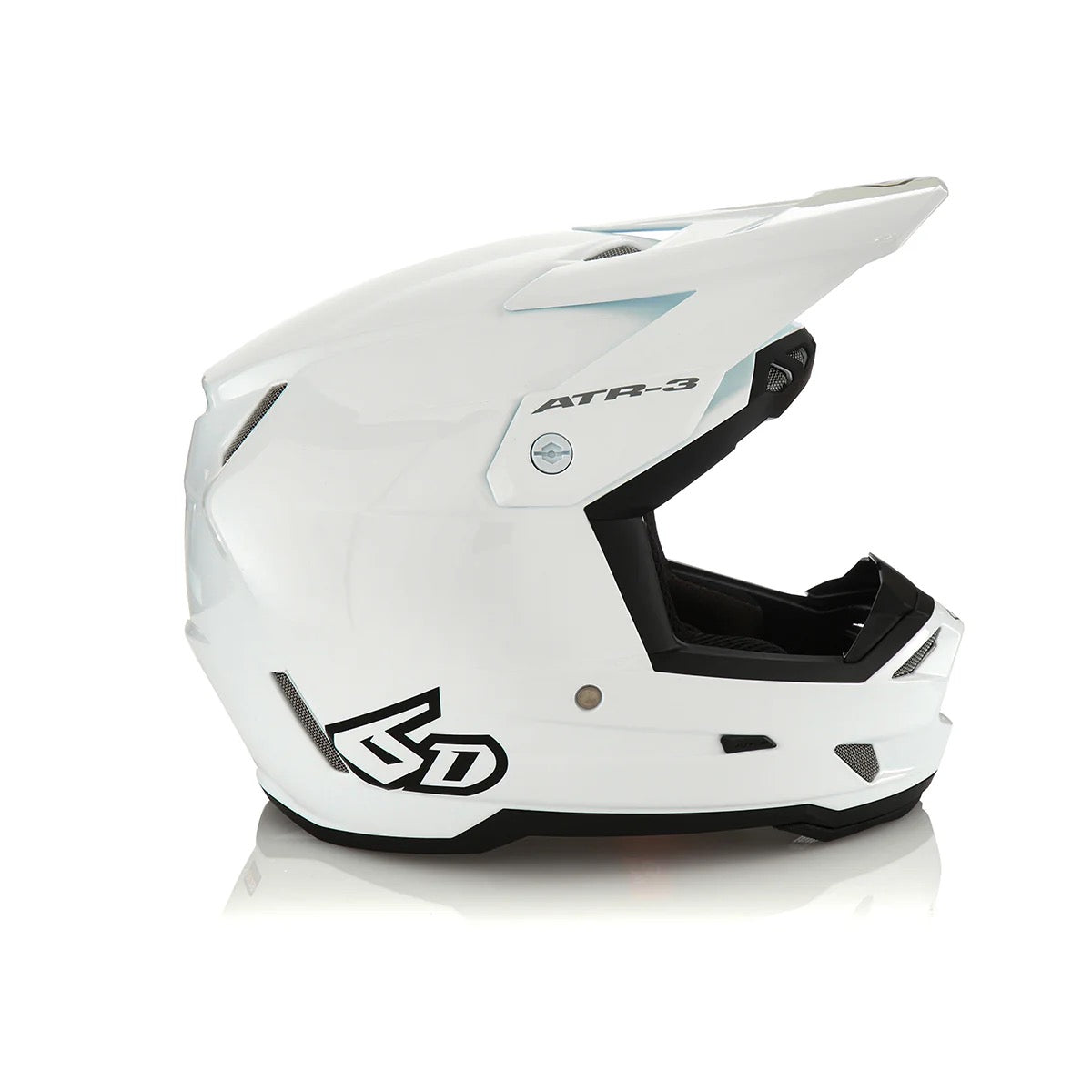 6D Youth ATR-3Y Helmet - Solid Gloss White