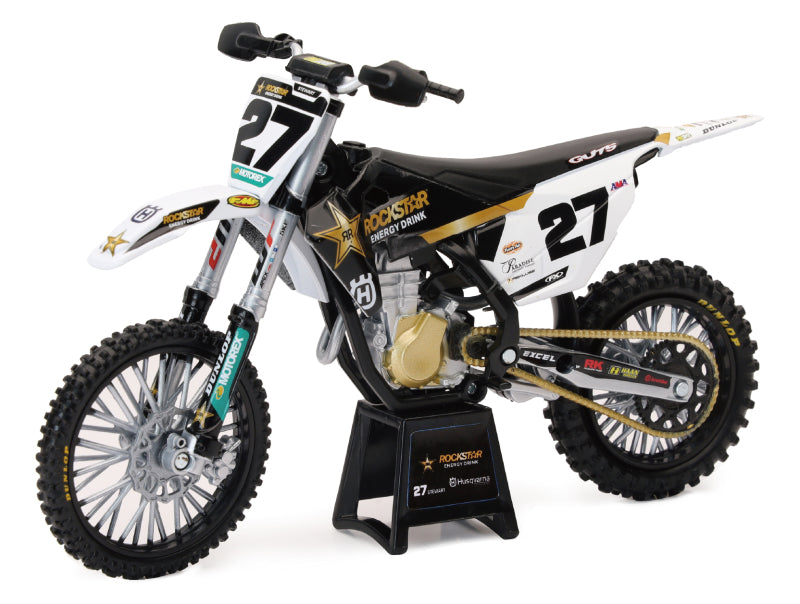 Malcom Stewart Husqvarna FC450 Rockstar Team 1:12 Dirt Bike Die Cast