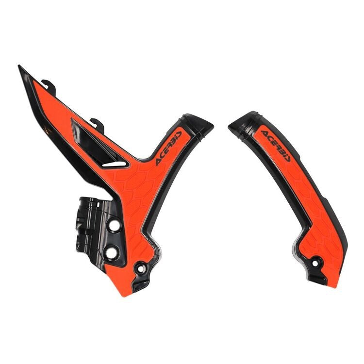 Acerbis - KTM 125-450F (2023 + ) SX/SX-F/XC/XC-F X-Grip Frame Guard - Black Orange