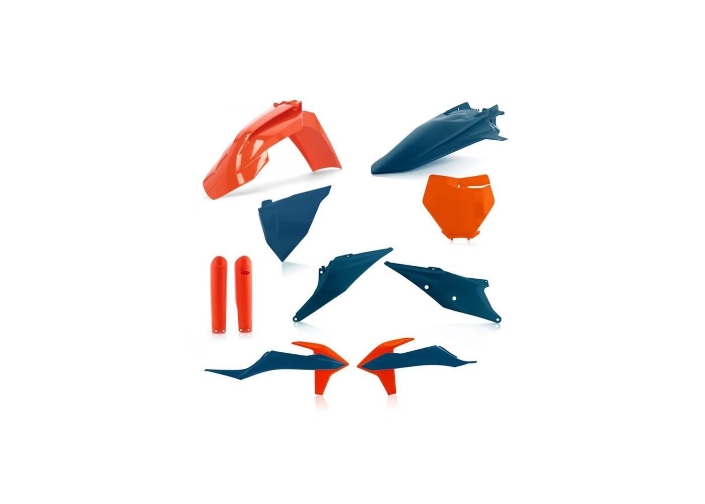 Acerbis - KTM 125-450 SX/SX-F/XC (2019-2022) Full Plastic Kit - Orange / Factory Blue