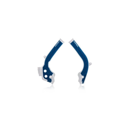 Acerbis - KTM / Husqvarna 125-450cc (2016-2019) X-Grip Guards - White / Blue 