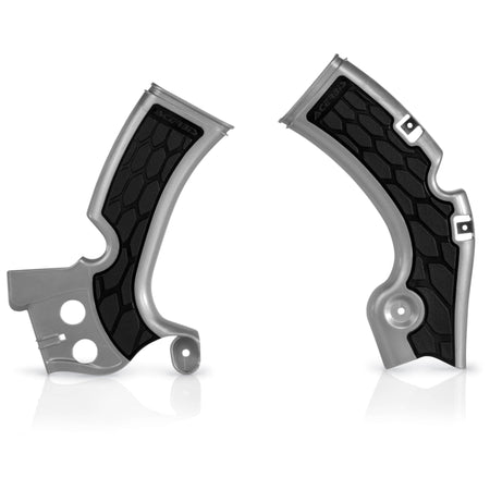 Acerbis - Kawasaki KX 450F (2009-2018) X-Grip Frame Guard - Silver / Black 