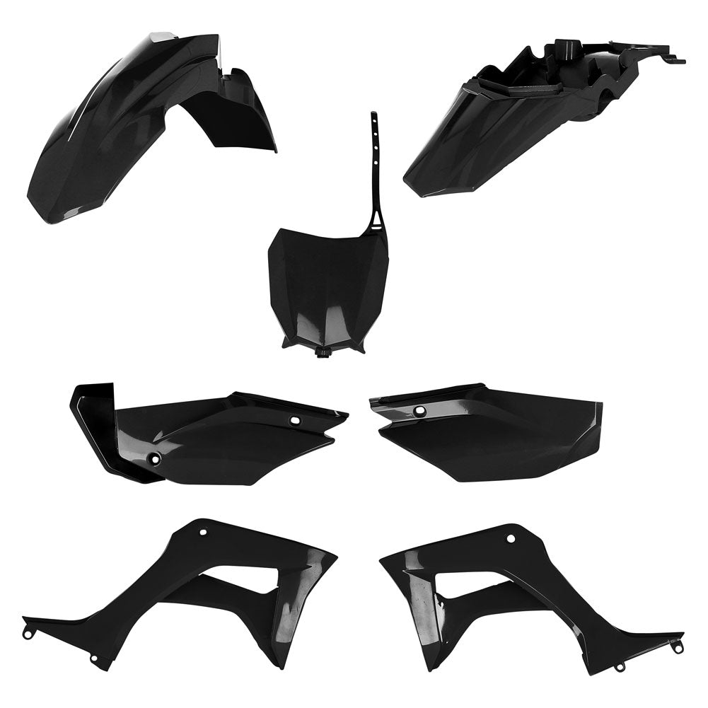 Acerbis Full Plastic Kit - Honda CRF110F (2019-2025) Black