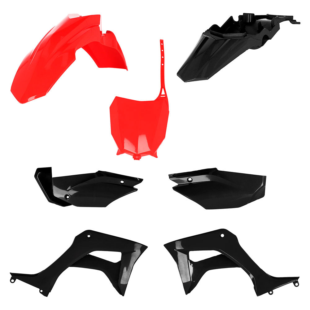 Acerbis Full Plastic Kit - Honda CRF110F (2019-2025) Red Black