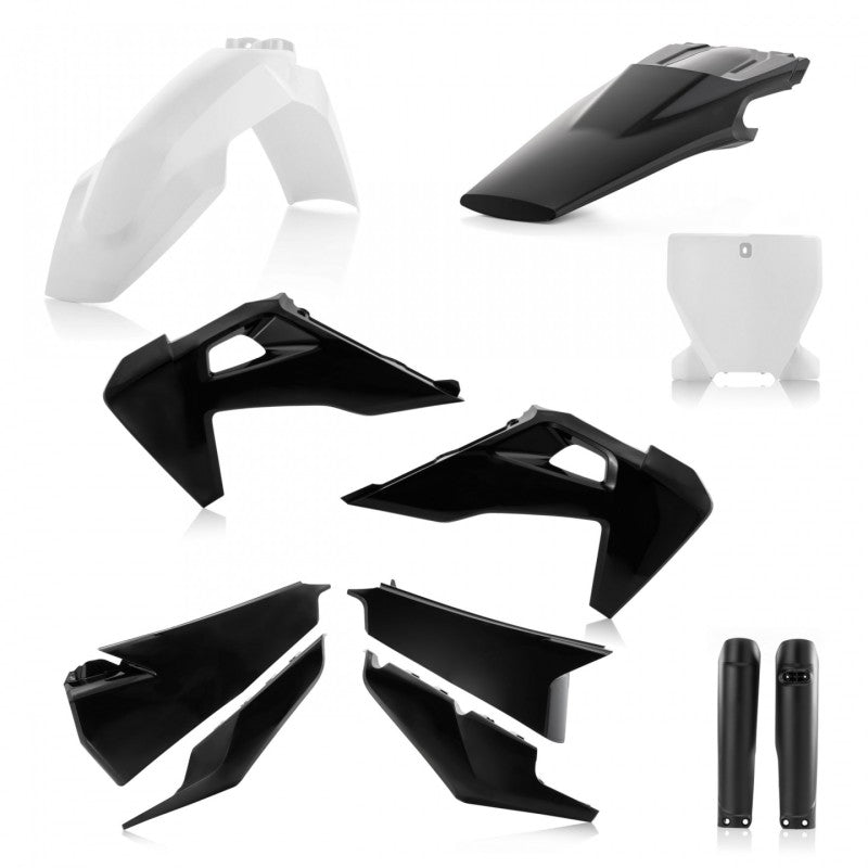 Acerbis Husqvarna TC/FC/FX 125-450 (2019-2022) Full Plastic Kit - Black / White 