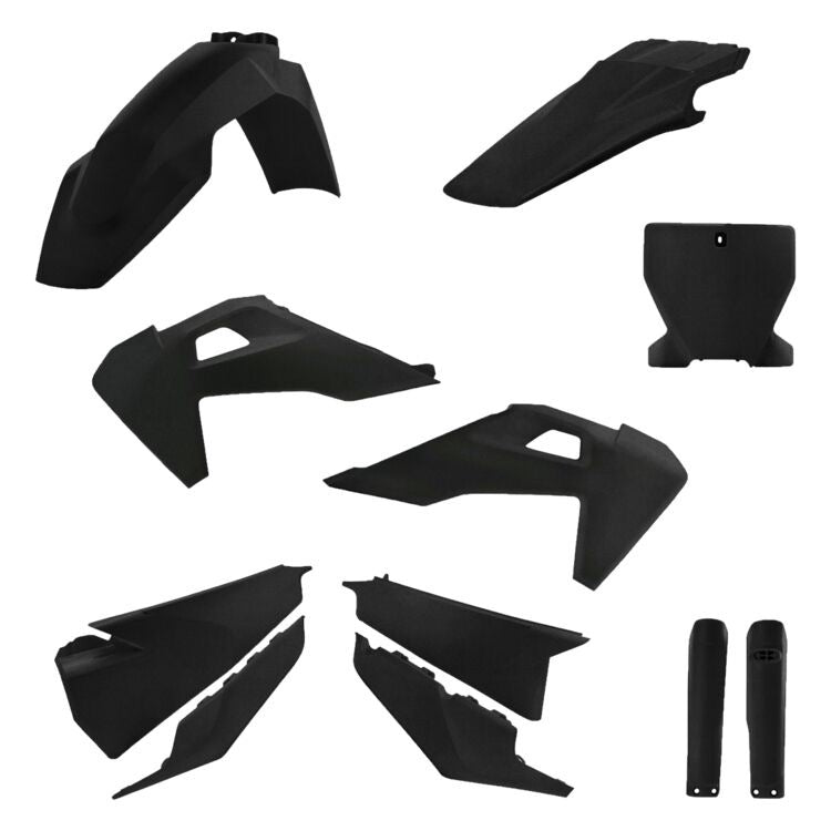 Acerbis Husqvarna TC/FC/FX 125-450 (2019-2022) Full Plastic Kit - Metallic Black