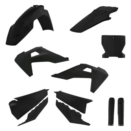 Acerbis Husqvarna TC/FC/FX 125-450 (2019-2022) Full Plastic Kit - Metallic Black