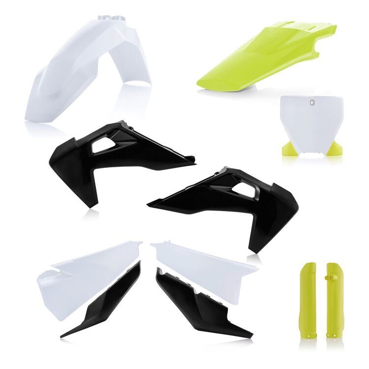 Acerbis Husqvarna TC/FC/FX 125-450 (2019-2022) Full Plastic Kit Black Yellow White