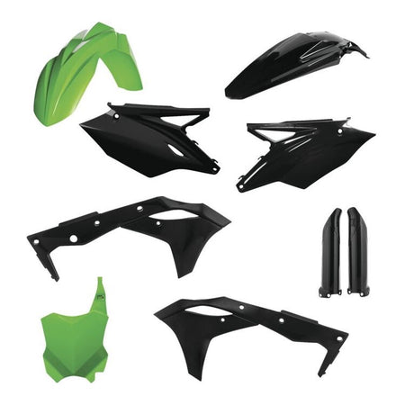 Acerbis Kawasaki KX 250-450 F / X / SR (2019-2024) Full Plastic Kit Green Black