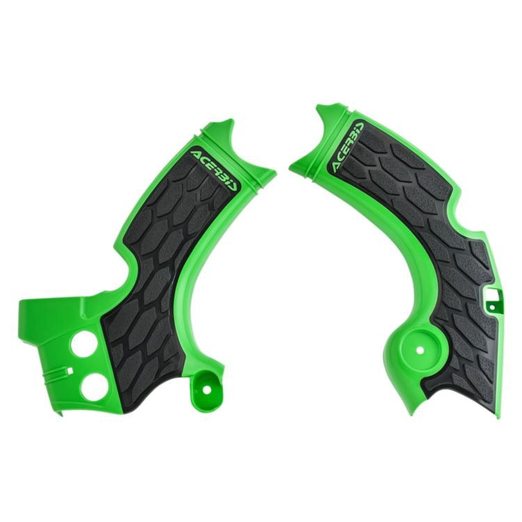 Aceribis - Kawasaki KX 250F (2015-2020) X-Grip Frame Guard - Green / Black