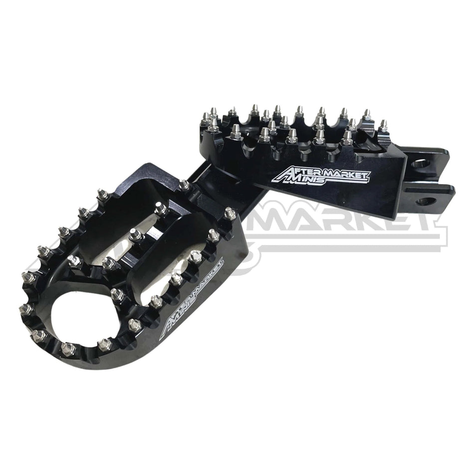 Aftermarket Minis - Cobra CX50 & CX65 Billet Foot Pegs - Black - Aftermarket Minis