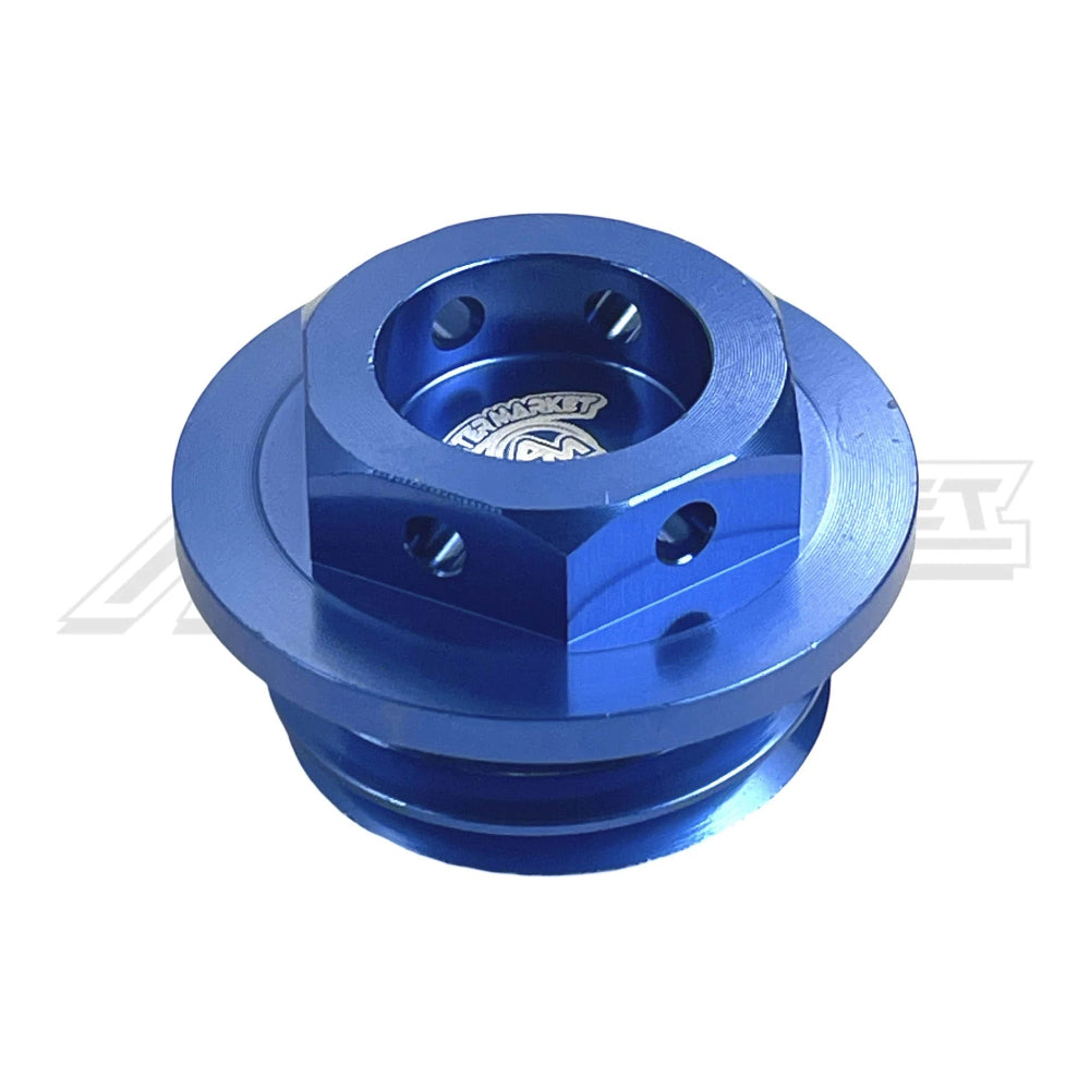 Aftermarket Minis - KTM/Husqvarna/Gas Gas 50-65cc Billet Oil Fill Cap - Blue - Aftermarket Minis