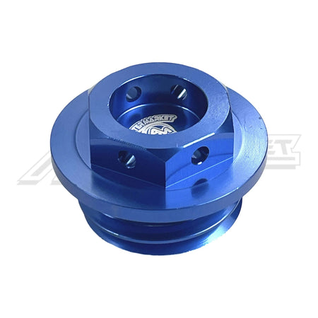 Aftermarket Minis - KTM/Husqvarna/Gas Gas 50-65cc Billet Oil Fill Cap - Blue - Aftermarket Minis