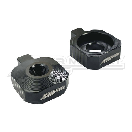 Aftermarket Minis - KTM / Husqvarna/ Gas Gas 50cc / E-Bike Chain Adjuster Axle Blocks - Black - Aftermarket Minis