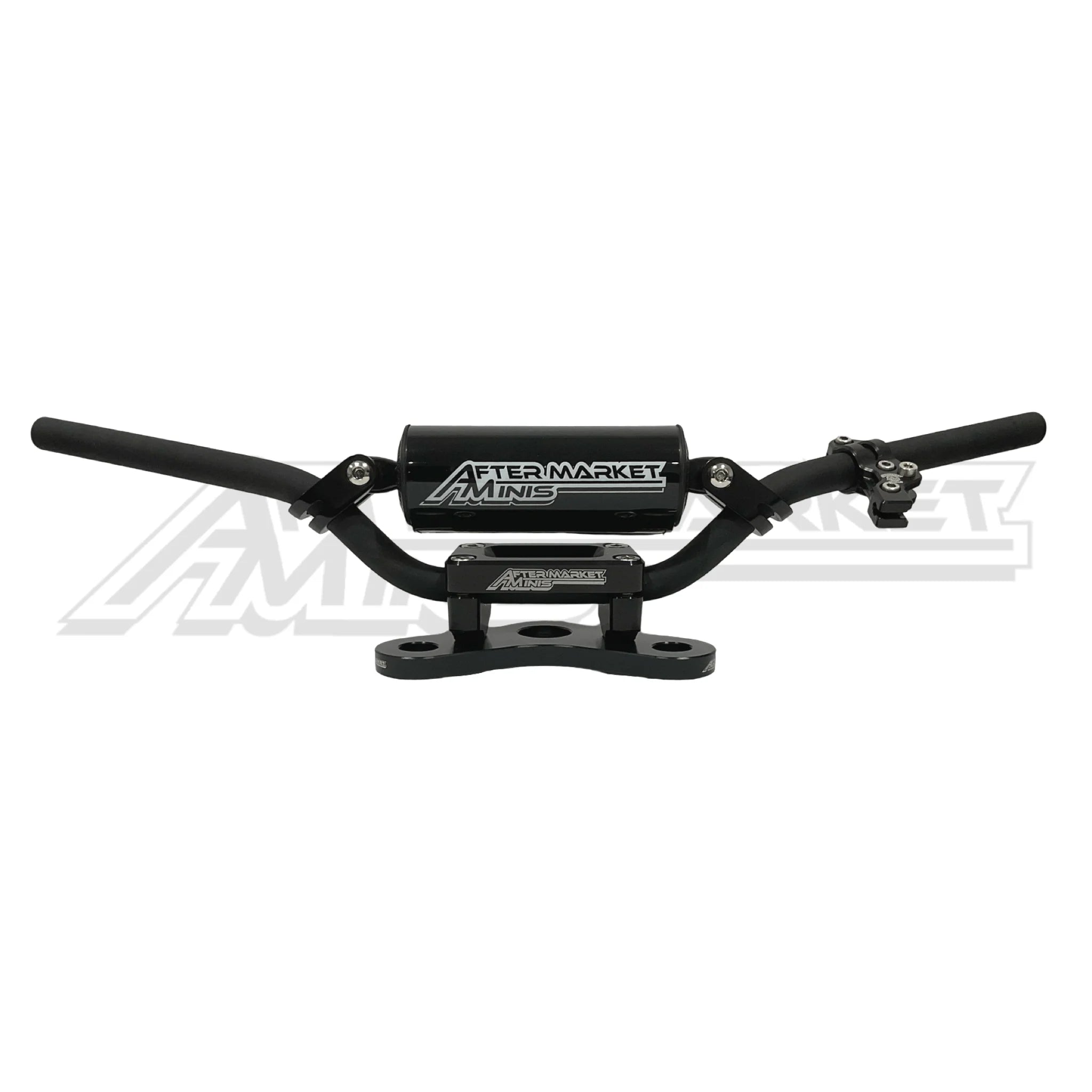 Aftermarket Minis - Yamaha PW50 Handlebar Kit w/ Adjustable Top Plate Stock Black