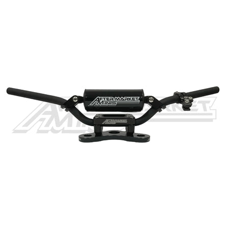 Aftermarket Minis - Yamaha PW50 Handlebar Kit w/ Adjustable Top Plate Stock Black