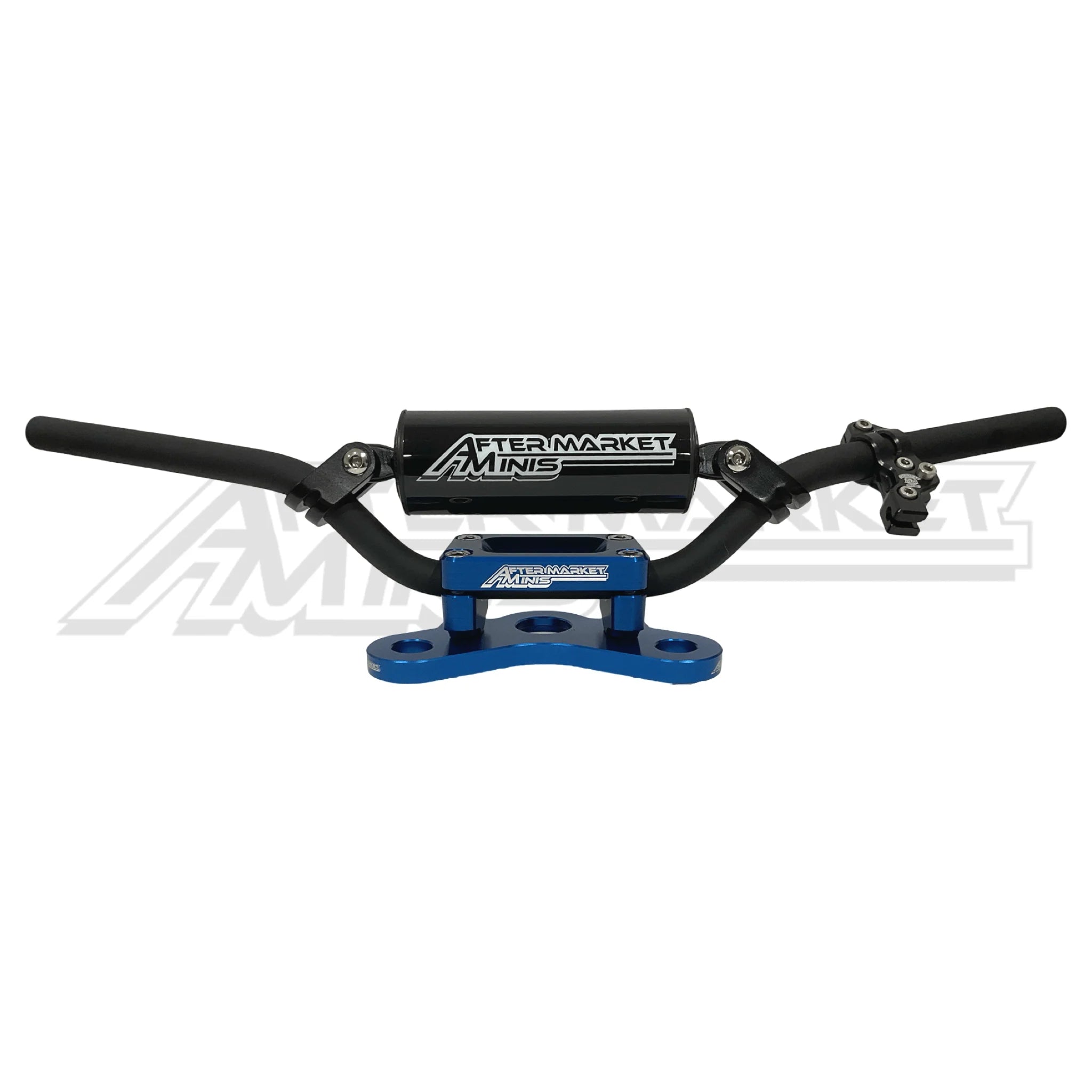 Aftermarket Minis - Yamaha PW50 Handlebar Kit w/ Adjustable Top Plate Stock Blue