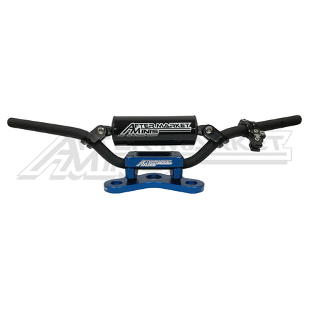 Aftermarket Minis - Yamaha PW50 Handlebar Kit w/ Adjustable Top Plate Stock Blue
