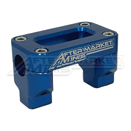 Aftermarket Minis 7/8" Billet Handlebar Mount - KTM / GASGAS / HUSQVARNA E3 E5 50-65cc  - Blue