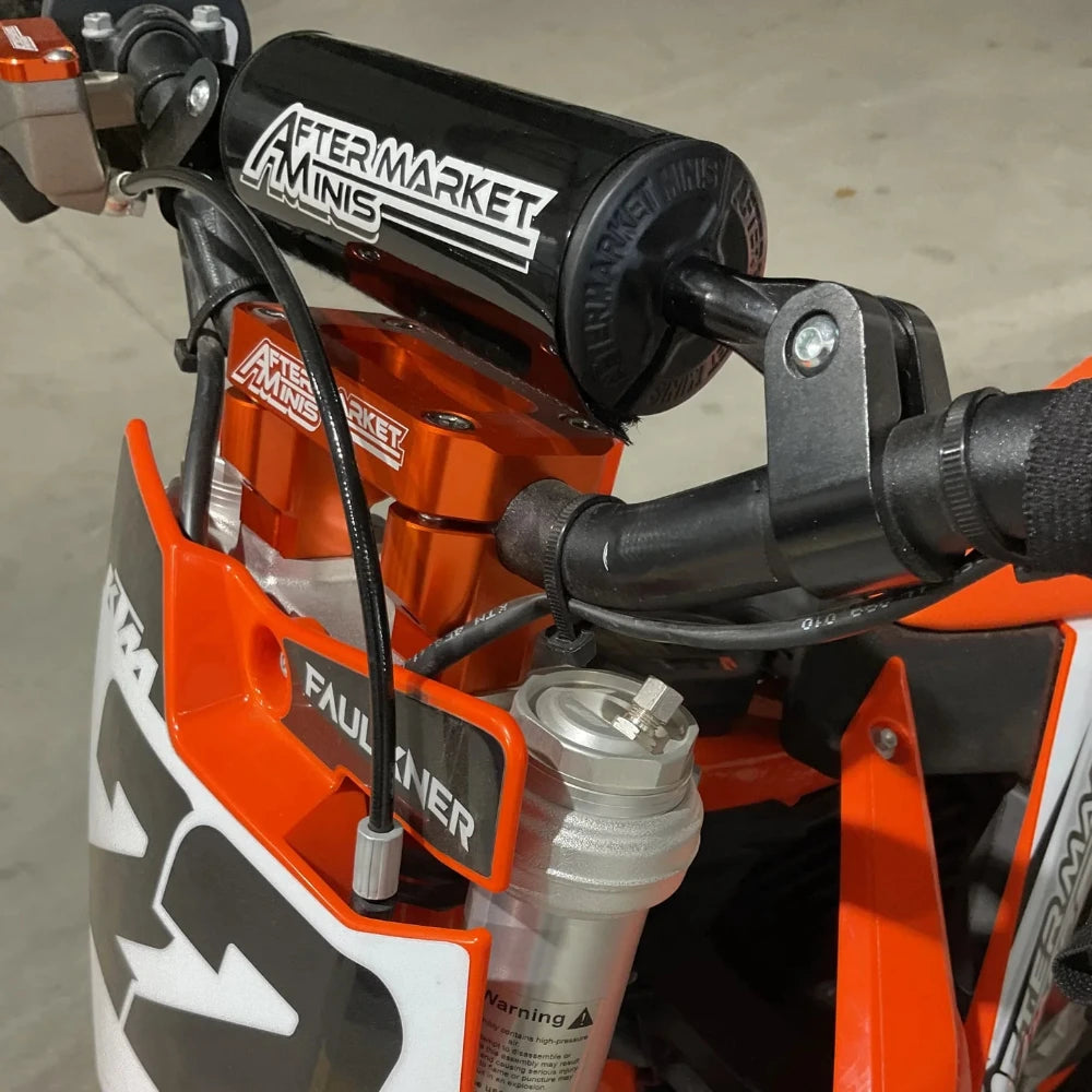 Aftermarket Minis 7/8" Billet Handlebar Mount - KTM / GASGAS / HUSQVARNA E3 E5 50-65cc  - Mounted