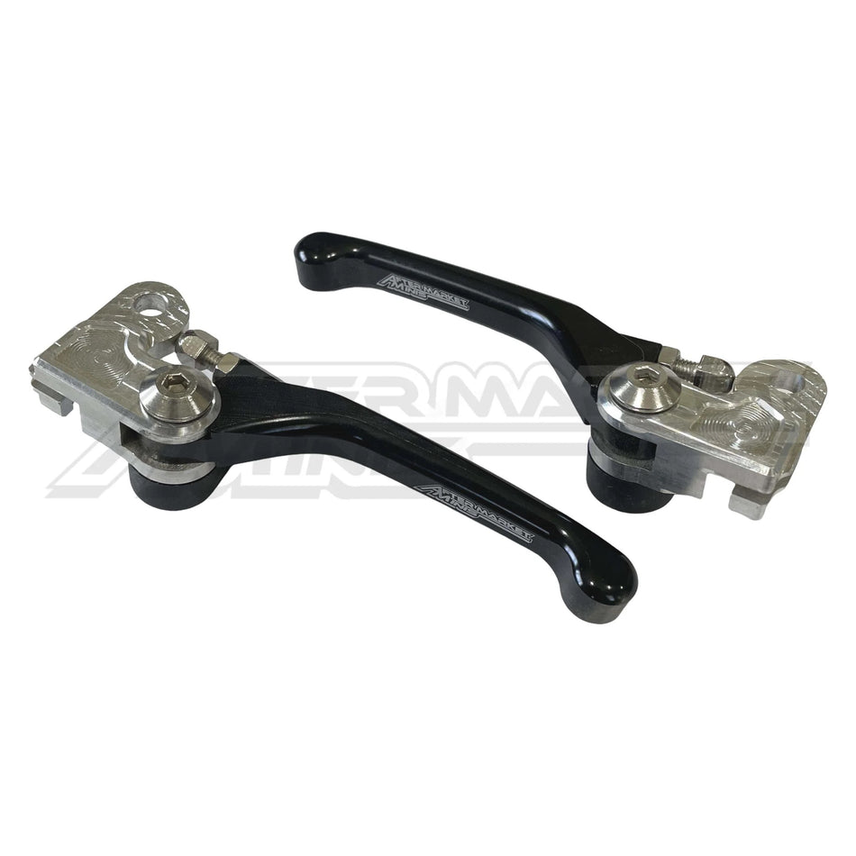 Aftermarket Minis - Yamaha PW50 Adjustable Brake Levers - Black - Aftermarket Minis