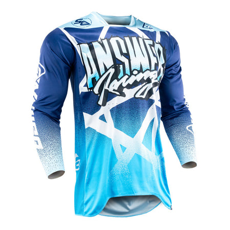 Answer Racing LE 50th Anniversary Elite Jersey Dark Blue Blue White Front
